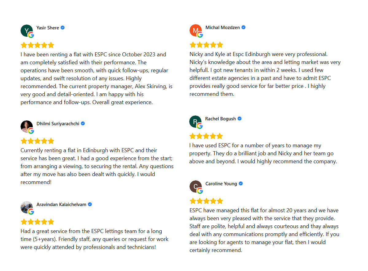 ESPC Lettings testimonials