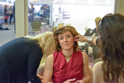Libby in makeup
