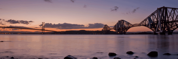 Forth bridge sunset