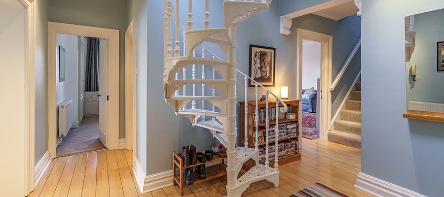 Bridge House spiral staircase