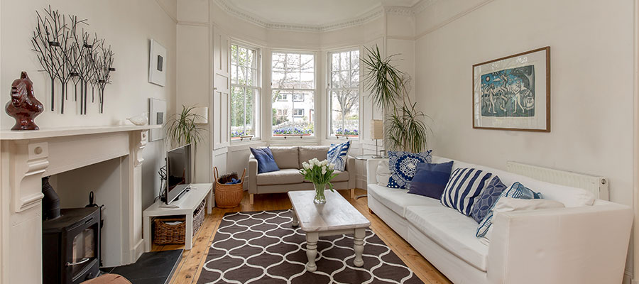 Cramond Glebe Road living room