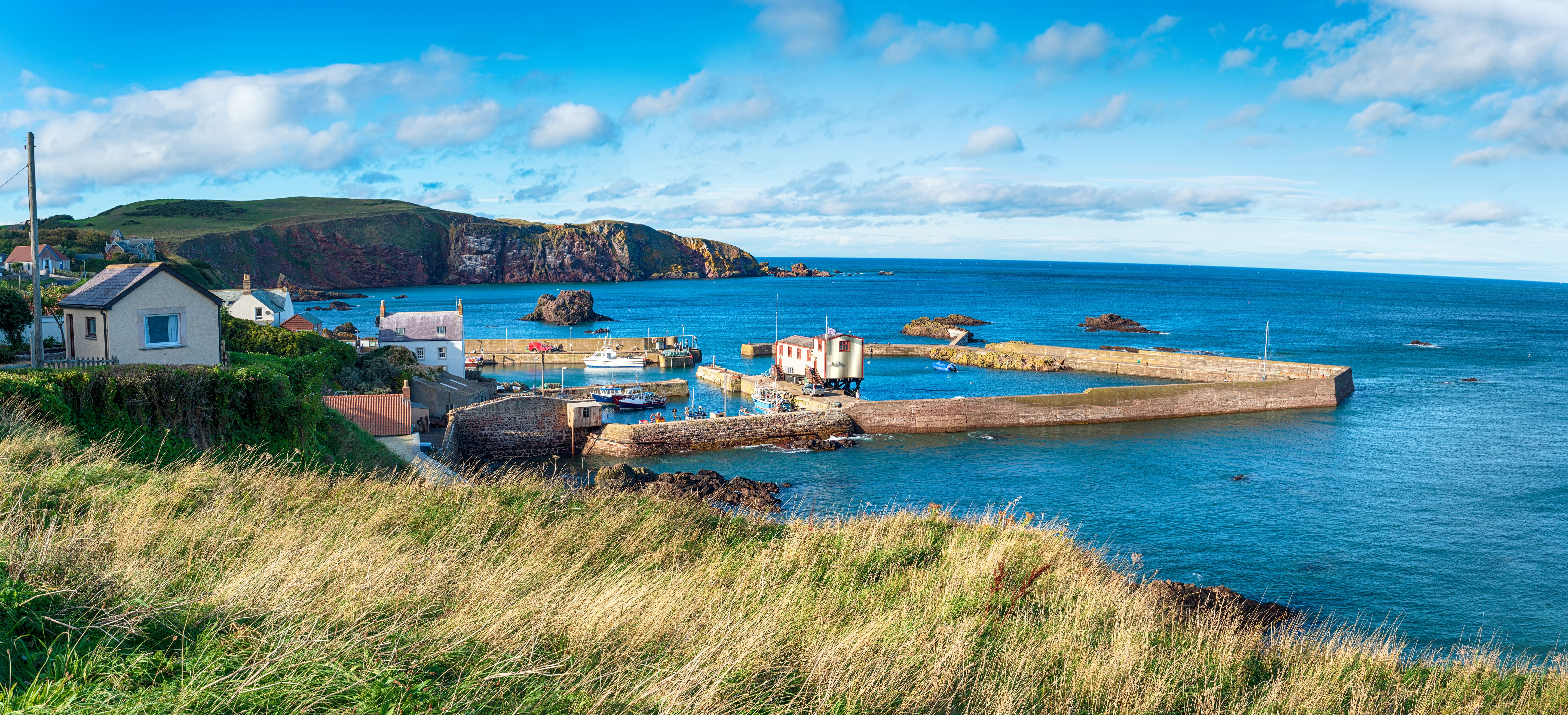 St Abbs harbour Scottish Borders