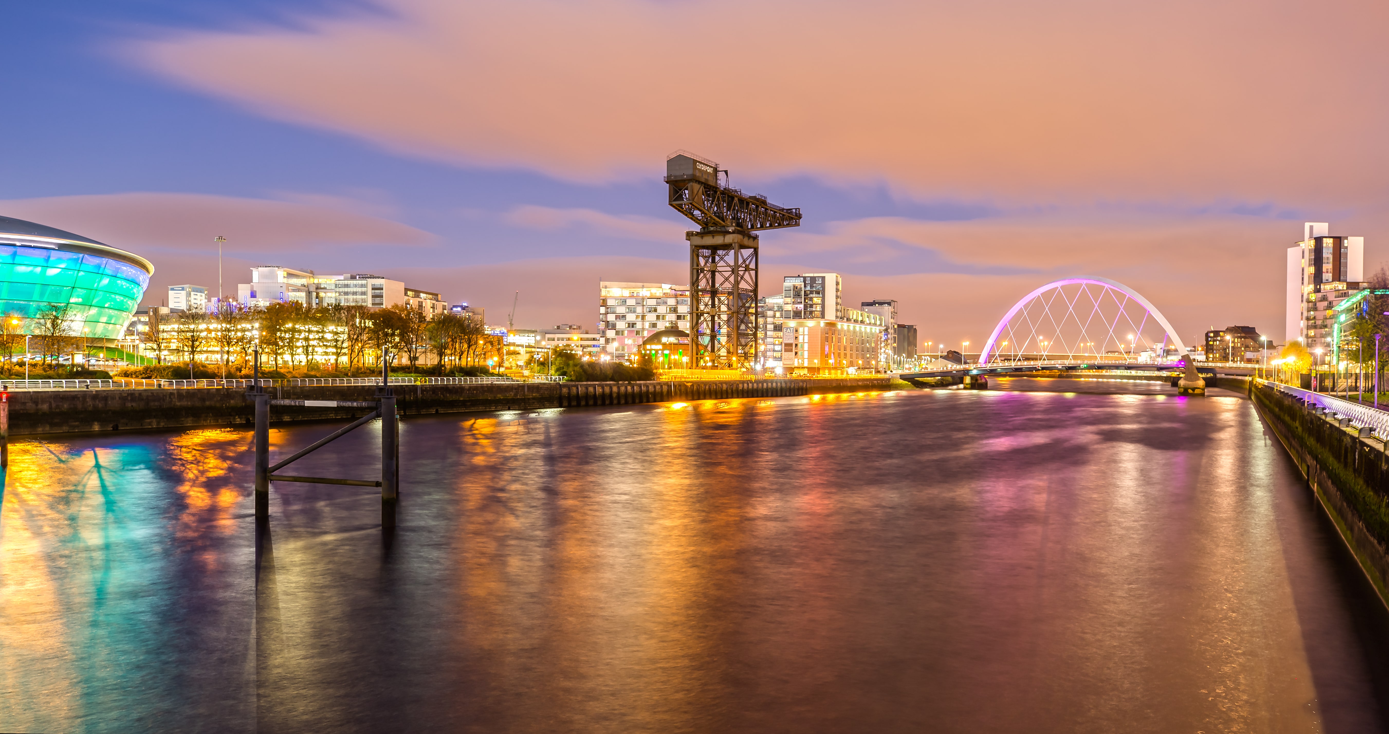 Clyde skyline glasgow